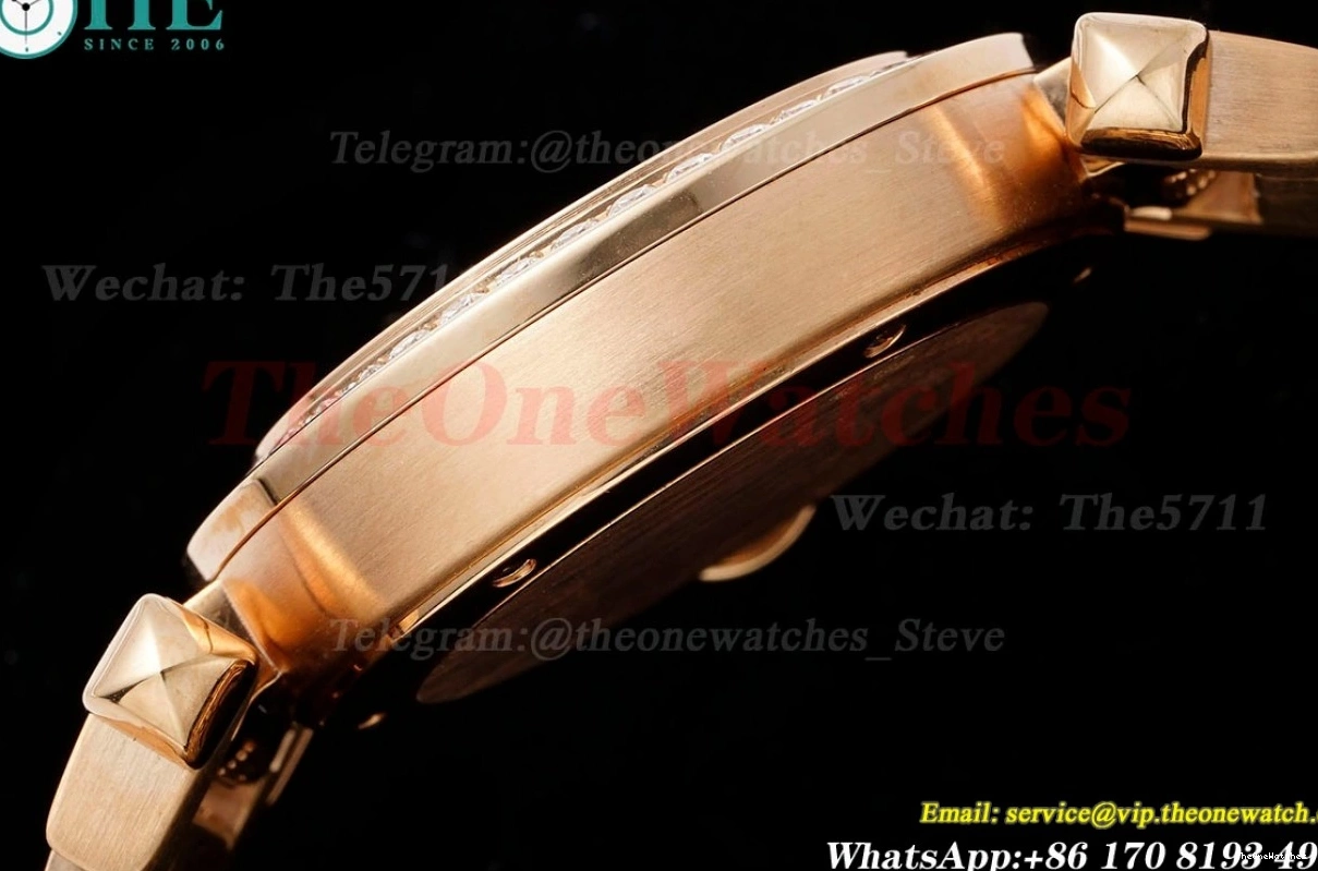 Ladies RG Dial Dia White 30mm AF RG Quartz De Pasha Cartier 0116